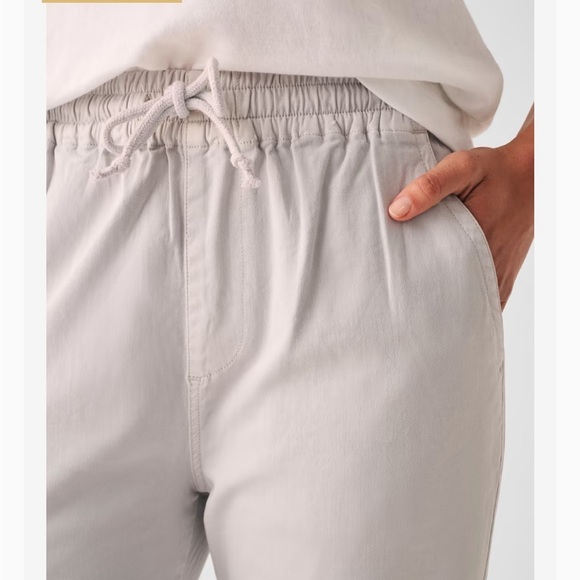 FAHERTY Essential Pant Mariner Grey Organic Cotton Linen Blend Travel - Picture 3 of 13